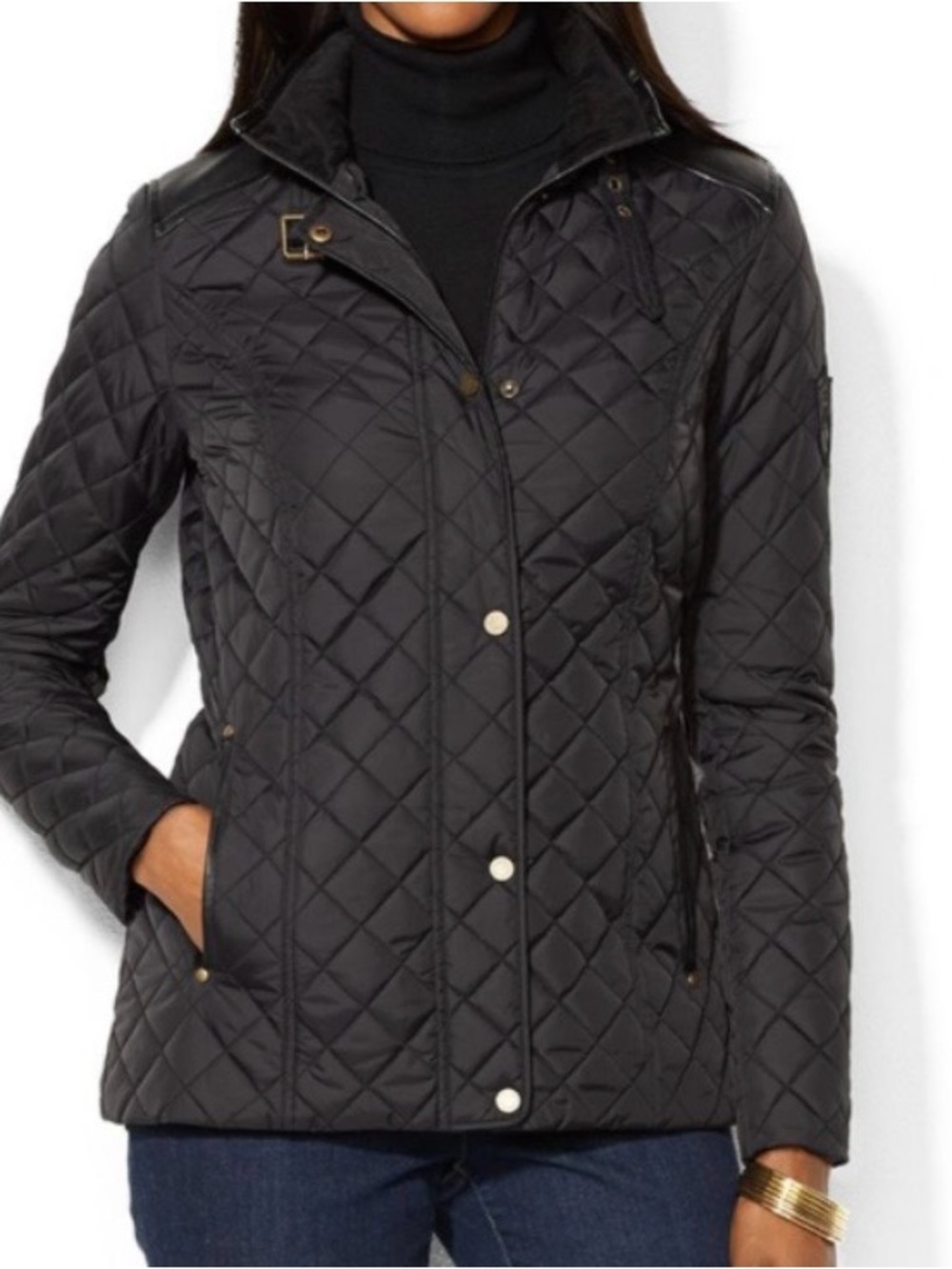 Lauren Ralph Lauren Black Quilted Puffer Jacket